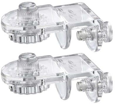 Fish Tank Cover Clip - Protects Aquarium Keeps Fish Safe | 2 Stück Acryl | Lid Holder Rimless Support | Professional Aquarium Owners Prevents Jumping Out Maintains Scenery Grid Stability Acryl 5,6 x 3