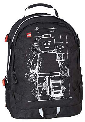 Lego Playroom Tech Teen School Backpack, 40 cm, 25 liters, Black (Negro)