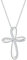 Elli PREMIUM Halskette Damen Kreuz Anhänger mit Zirkonia Kristalle in 925 Sterling Silber