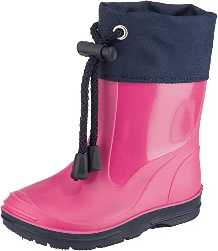 Beck Mixte enfant Basic 849 Bottes bottines de pluie, Rose, 23 EU