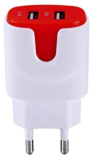 Shot Case Cargador Adaptador USB para iPhone X Smartphone/Tablet Rojo