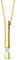 Orovi Schmuck Damen 0,07 Ct Diamant Stab Collier Gold mit Bar-Anhänger und Solitär natürlicher Diamant im Brillantschliff in einer Spannungsfassung Zeitlose Halskette aus Gelbgold 9 Karat (375), 42 cm