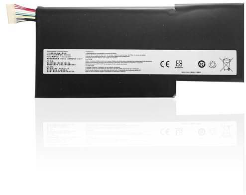 BTY-M6K Sostituzione della batteria del laptop per MSI Stealth Pro GS63VR 7RG 7RG-005 GF63 Thin 8RC 8RD 9SC 9SCXR 8RD-050NL 010ES GF75 Thin 3RD 8SC 8RD 8RC 8RX 9SC 9SC-088CN(11.4V 4500mAh/52.4Wh)