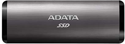 ADATA SE760 Disque SSD Externe Titane 256 Go avec USB 3.2 Gen.2 Type C Titane