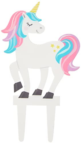 Culpitt Unicorn Pic Cake Topper, 1 Pc, Gum Paste Cake Decorations For a Magical Birthday Cake, Colourful Time-Saving Topper, Multicolour, 20128