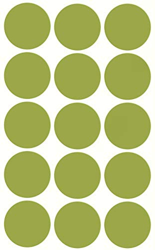 Royal Green Blank Olive (Green) Round Sticker Labels 30MM (3CM) 225 Pack