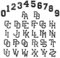WD&CD 62 Stücke Patches Zum Aufbügeln Buchstaben Zahlen, Aufbügler mit Gebügelt Klebstoff Buchstaben A-Z 0-9 für Schuhe Hut Tasche Kleidung Zubehör DIY Kleidung Patches (Schwarz und Weiß)