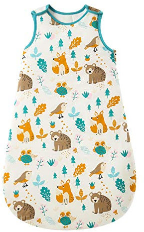 Baby Winter Kinderschlafsack 2.5 Tog Aus Baumwolle - Verschiedene Größen Von Der Geburt Bis 18 Monate - Ganzjährig (Tierwelt, 0-6 Monate)