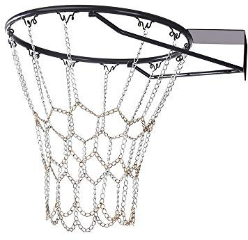 Lepidi Basketballnetz Outdoor, Basketballnetz Ersatz, Basketballnetz Im Freien, Metall Basketballnetz, Langlebiges, für Indoor Basketballplatz, Campus Basketballplatz (Basketballkorb Nicht Enthalten)