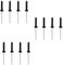 Lot de 12 rivets Pop en aluminium Noir 2,4 mm x 6 mm, 3,2 mm x 6,4/8/10/12/16 mm – Assortiment de tailles et quantité – M3,2x10 (lot de 12) Noir m3,2x10