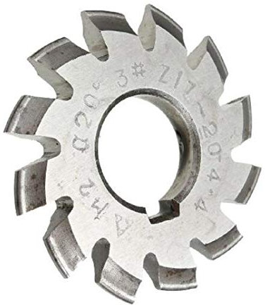 WEKOW 1PCS Modul 2 Durchmesser 22 Mm 20 Grad # 1-8 HSS Involute Zahnradfräser (#3)