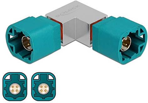 Delock Adapter HSD Z Stecker zu HSD Z Stecker gewinkelt
