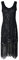 HAHAEMMA 1920s Kleid Damen Pfau Muster Flapper Charleston Kleid Gatsby Pailletten Quasten Saum Cocktail Flapper Abschlussball Kleid（BL,L）