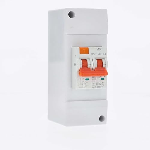 as - Schwabe Kombisicherung - 230 V/16 A, 30 mA, 2-polig, Typ A, C-Charakteristik - FI-Schutzschalter & LS Sicherungsautomat - für Caravan, Wohnwagen & Wohnmobil - Selbstmontage - IP44, 61569