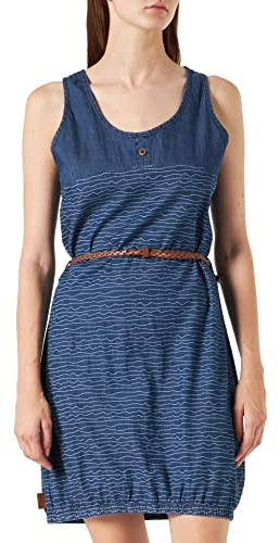 ALIFE and Kickin DojaAK DNM B Top Dress – Damen Freizeitkleid – Leicht & Bequem für Alltag & Sommer – Kurzes Kleid für Freizeit, Urlaub & Stadtbummel Denim M