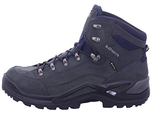 LOWA M Renegade GTX Mid S-leisten Grau - Gore-Tex Wasserdichter komfortabler Herren Gore-Tex Multifunktionsschuh, Grö