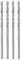 HARFINGTON 4pcs Solid Carbide Drill Bits 1.5mm C3/K10 Tungsten Carbide Precision Mini Micro Straight Shank Twist Drill Bit for Stainless Steel Metal Plastic Wood