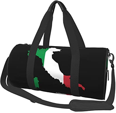 Reisetasche mit Italienischer Karte von Italia, Italien, große Sport- und Sporttasche, multifunktionale Übernachtungstasche für Männer und Frauen