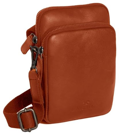 MUSTANG Unisex Perth Schultertasche Small Rucksack, Cognacfarben