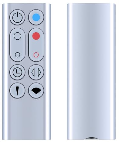 New Replacement Remote Control for Dyson Pure Hot+Cool Fan Purifying Heater HP00 HP01, Part NO.967197-13 (Sliver)