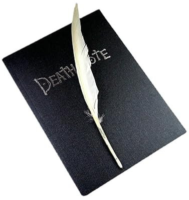 Lzrong Death Note Notizbuch mit Federstift Death Note Cosplay Requisiten Notizbuch Anime Themen Tagebuch Death Note Anime merch