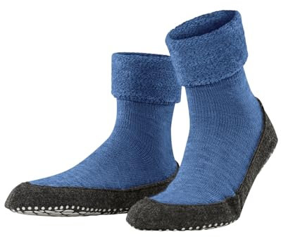 FALKE Herren Stoppersocken Cosyshoe M Hp Wolle rutschhemmende Noppen 1 Paar, Blau Blue Sky 6749, 37/38 EU