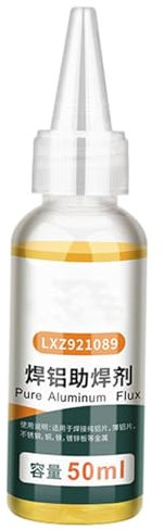 Solder Flux Alluminio, 50ml Flux Liquido, Alluminio Soldering Liquid Flux, Liquido di saldatura Flux, Saldatura con flusso, Forniture di saldatura per alluminio Rame Stagno Ferro Lamiere zincate
