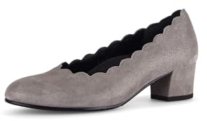 Gabor Gigi Womens Court Shoes 6 UK Fumo Drill Suede