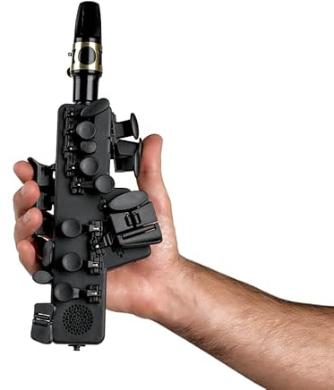 Odisei Music Travel Sax 2 (Black) | Saxofón electrónico | +50 sonidos | El más pequeño y ligero del mundo, practica en silencio
