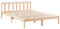 vidaXL Massivholzbett, Holzbett Extra Lang ohne Matratze, Bettgestell mit Lattenrost Kopfteil, Bett Doppelbett für Schlafzimmer, 140x220cm Kiefernholz