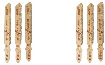 3 Stück 7,6 cm T150 Körnung 50 T-Schaft Keramik Fliesen Schneiden auf Holzschnitzerei Kettenscheibe für Schleifer