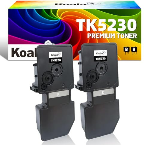 Koala Toner TK5230 TK-5230 Set Kompatibel mit Kyocera Ecosys M5521CDW M5521CDN P5021CDN P5021CDW, 2-Schwarz