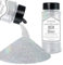 Purpurina Holográfica Ultrafina Plateada de 140g, Purpurina Cosmética Iridiscente para Cabello, Rostro, Cuerpo, Uñas y Maquillaje Navideño. Ideal para resina, vidrio y manualidades.