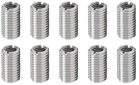 10 Stück Gewindeeinsatz m10 auf m8,Gewindehülse,Gewindeeinsätze,Edelstahl,Threaded Insert,Gewindeadapter,Gewindebuchse Einschraubmutter,Eindrehmuffe,Gewindehülsen,Gewindereduzierung,Einschlagmuttern