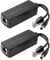 Leehitech PoE Splitter 2 Stück, Adapter 48 V auf 12 V 2 A, IEEE 802.3af-konform, 100 Mbps, DC-Stecker 5,5 × 2,1 mm, kompatibel mit IP-Kamera, WLAN Access Point, VoIP Telefon