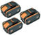 20V 6.0Ah Rechargeable Lithium Battery Compatible with All Worx WA3553 WA3551 WA3553.1 WA3570 Electric and Garden Tools(6.0Ah-3PCS)