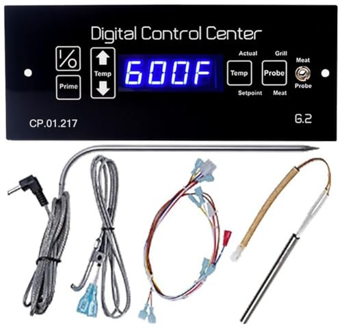 URPIZY Digitales Thermostat-Board für Louisiana Grills Pellet Grill mit Kabelbaum, 120V/230V, Modell -16006-F, Temperaturregelung bis 450°F