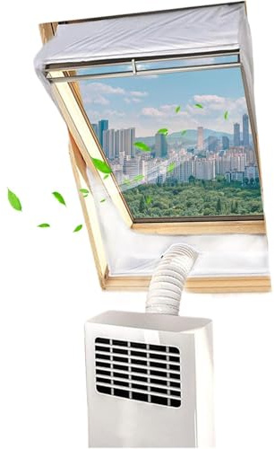 Kit de ventilation pour fenêtre avec climatiseur mobile | Pour sortie d'air chaud de climatiseur portable - Kit pour fenêtre pour mobile | Pour appartement, maison de campagne, chambre