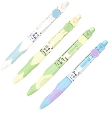 4Pcs Noise Frees Retractable Gel Pen Fast Dry Inks Not Smudges Writing Comfortable Handle for Students Professional Smooth Writing