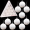 Christmas Concepts® Pack of 10-60mm Christmas Tree Baubles - Iridescent White Sparkle Baubles