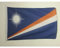 AZ FLAG - Drapeau Iles Marshall - 45x30 cm - Pavillon Nautique Marshallais Spécial Bateau Et Extérieur En Maille Bloquée Avec Anneaux Plastiques Intégrés - 30g
