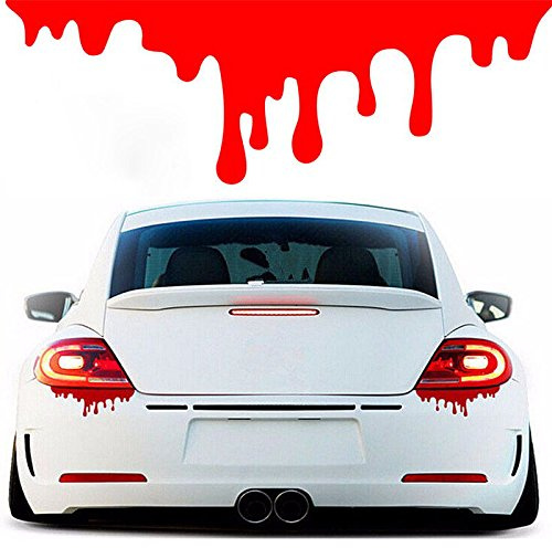 Alamor Red Blood Tropfen Auto Sticker Aufkleber Aufkleber Light Windows Bumper Funny Sticker Für Auto Moto-20X7cm