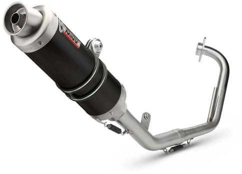 Mivv Y.030.LXB YAMAHA YZF R125 2008/2013 KOMPLETTANLAGEN 1X1 GP STEEL BLACK