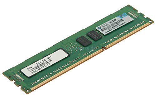 HP 593339-b21 RAM Module – 4 GB (1 x 4 GB) – DDR3 SDRAM – 1333 MHz DDR3 – 1333/PC3 – 10600 – Registereddimm (Refurbished)