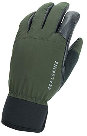 SealSkinz Unisex Wasserdichter Allwetter Jaghandschuh – Schwarz/Olivgrün, S