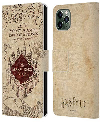 Head Case Designs Officially Licensed Harry Potter The Marauder's Map Prisoner Of Azkaban II Leather Book Wallet Case Cover Compatible With Apple iPhone 11 Pro Max