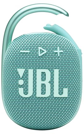 OLKIEQZ Clip 4: Portable Speaker with Bluetooth, Built-in Battery, Waterproof and Dustproof Feature - Teal