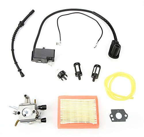 Vergaser, Kraftstofffilter, Vergaser Filter Zündspule, Vergaserluftfilter Zündspulen-Zündspule Ersatz für FS120 120r FS200 FS250 FS300 FS350 Trimmer-Bürstenschneider