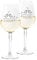 Colorfamily Coppia Calici Personalizzati Set da 2 calici Vino Personalizzati con Nome Bird Kiss Innamorati - Bicchiere in Vetro 500 ml