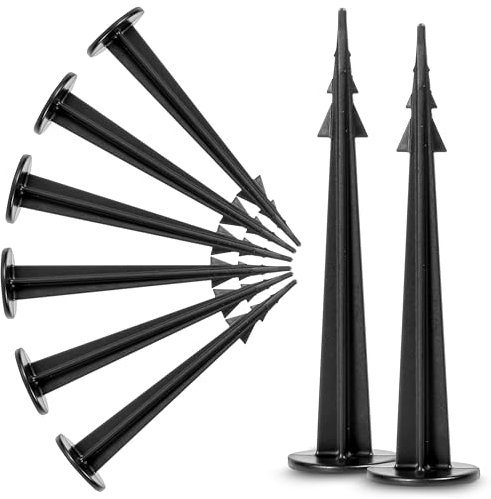 GardenPlast® GardenPeg Lot de 200 piquets d'ancrage au sol 100 mm pour toile non-tissée de jardin, film anti-mauvaises herbes, filet anti-mauvaises herbes, filet anti-taupe extra résistant